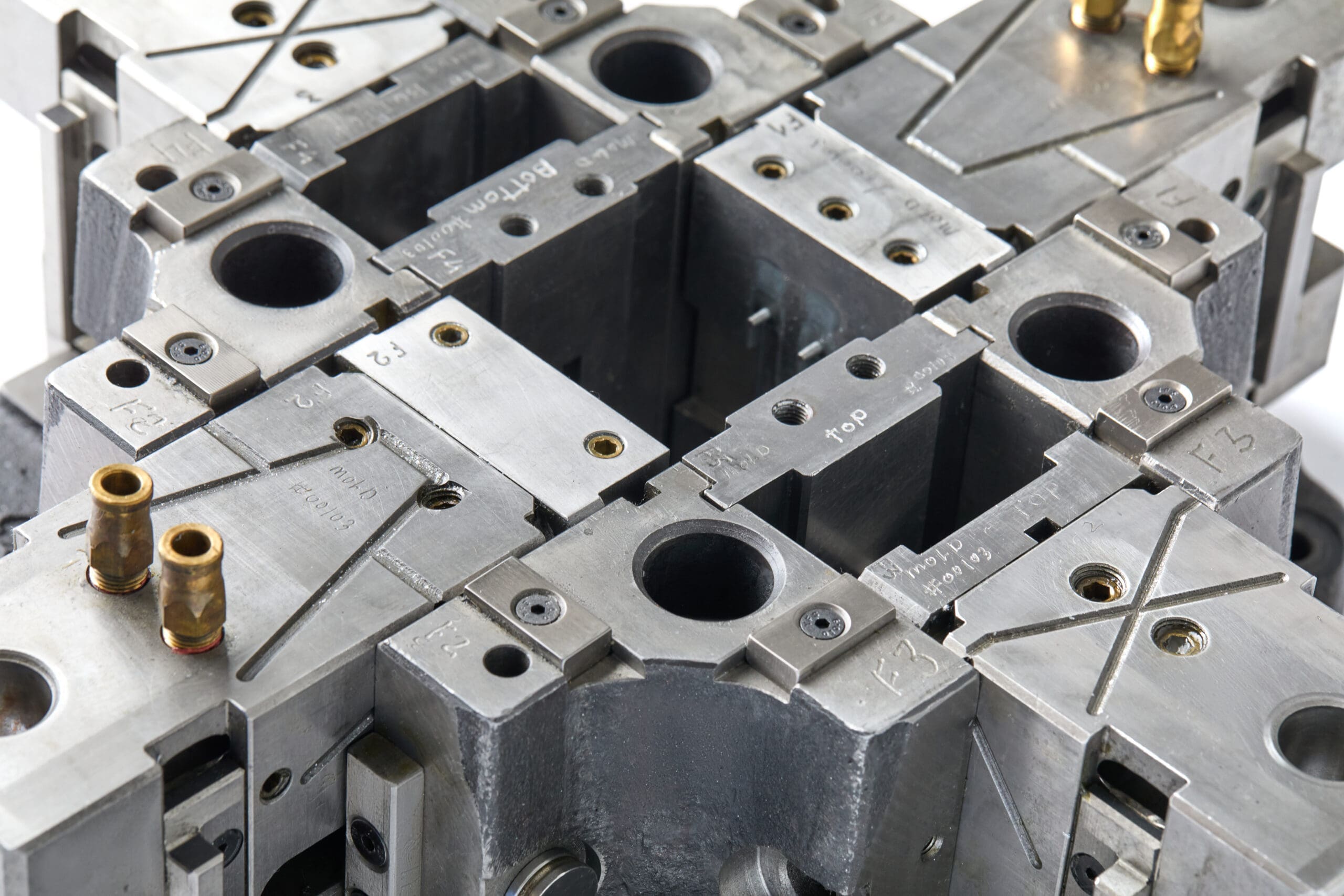 Close-Up of Die Casting Mold in Techmire Machine